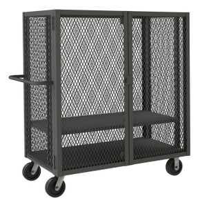 DURHAM HTL-3672-DD-1AS-95, Security Mesh Truck, 2 shelves