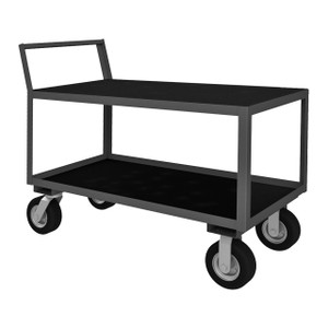 DURHAM LIC-3060-2-95, Low Profile Instrument Cart, 2 shelves