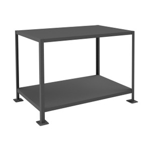 DURHAM MT364836-3K295, Heavy Duty Machine Table, 2 shelves