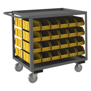 DURHAM RSC-2436-BLP-48-230-95, Stock cart, 2 shelf, 230 bins