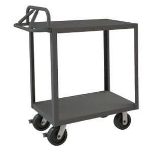 DURHAM RSCE-2448-2-3.6K-ALD-95, Stock cart, 2 shelf, ergo handle