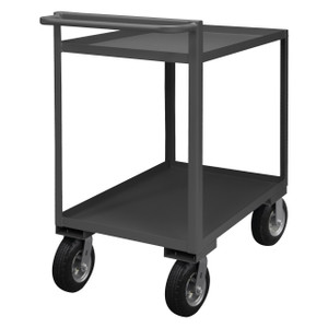 DURHAM RSCR-2436-95, Stock cart, 2 shelf, raised handle