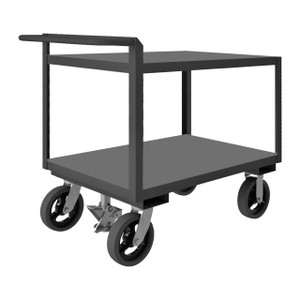 DURHAM RSCR244836ALDFL8MR95, Stock cart, 2 shelf, raised handle