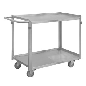 DURHAM SRSC2022482FLD4PU, Stainless Steel Stock Cart, 2 shelves
