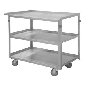 DURHAM SRSC2022483FLD4PU, Stainless Steel Stock Cart, 3 shelves DURHAM SRSC2022483FLD4PU, Stainless Steel Stock Cart, 3 shelves