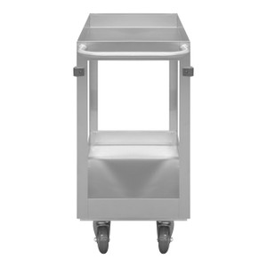 DURHAM SRSC32016302ALU4PU, Stainless Steel Stock Cart, 2 shelves