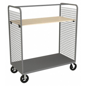 DURHAM W2ST-306068-1AS-8MR95, Wire Cart, 1 adjustable shelf