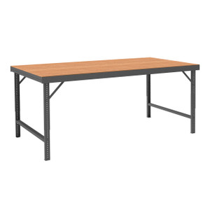 DURHAM WBF-TH-3696-95, Folding Leg Workbench, hard board top