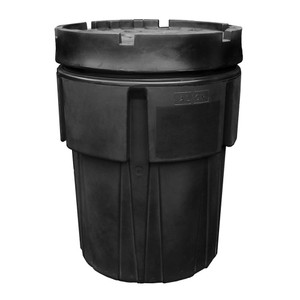 ENPAC 95-Gallon Poly SpillPack Drum with Slip-Top Lid, Black (1195-BD)