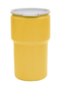 EAGLE 14 Gallon, Plastic Lever-Lock, Lab Pack Plastic Drum Barrel, Open Head, Yellow - 1610 EAGLE 14 Gallon, Plastic Lever-Lock, Lab Pack Plastic Drum Barrel, Open Head, Yellow - 1610