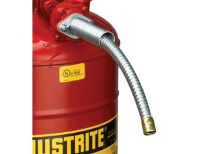 JUSTRITE 5/8" OD Flexible Hose Replacement for Type II Safety Cans - 11078 JUSTRITE 5/8" OD Flexible Hose Replacement for Type II Safety Cans - 11078