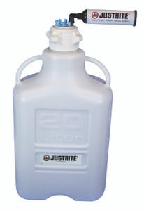 JUSTRITE CAR,HDPE,20L,83MMCAP,6PRT,FIL
