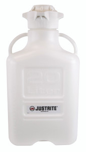 JUSTRITE CARBOY,PP,20L,120 MM CAP