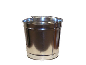 JUSTRITE 4 Gallon Replacement Pail for Original Smoker's Ceasefire Outdoor Ashtrays, Steel, with Handle - 26802