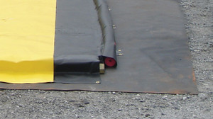 JUSTRITE 6'W x 6'L, Ground Mat, Black - 28338 JUSTRITE 6'W x 6'L, Ground Mat, Black - 28338