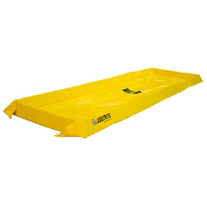 JUSTRITE 2' x 8' x 4", 40 Gallon Spill Capacity, Maintenance Spill Berm, Yellow - 28404 JUSTRITE 2' x 8' x 4", 40 Gallon Spill Capacity, Maintenance Spill Berm, Yellow - 28404
