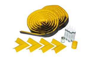 JUSTRITE Make-A-Berm, Custom Spill Containment Kit, 1.5 inch High x 50 Feet Long - #28464