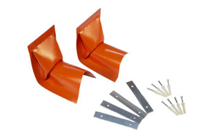 JUSTRITE Make-A-Berm, Heavy Duty Vertical Corner, 2 inch High, 2 per Box - #28498