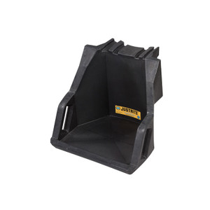 JUSTRITE Dispensing Shelf for Drum Management System with Stack Module, EcoPolyBlend™, Black - 28671