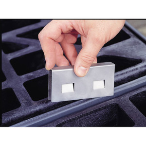 JUSTRITE Stainless Steel Joining Clips for Connecting EcoPolyBlend™ Accumulation Centers, One Pair - 28926