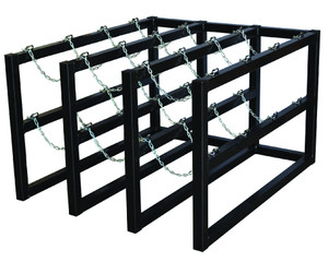 JUSTRITE GCYL BARRICADE RACK,1X1,3ANCHR
