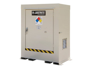 JUSTRITE 2-Drum, Explosion Relief Panels, Non-Combustible Outdoor Safety Locker - 911021 JUSTRITE 2-Drum, Explosion Relief Panels, Non-Combustible Outdoor Safety Locker - 911021