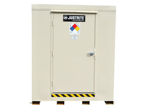 JUSTRITE 6-Drum, Explosion Relief Panels, 2-Hour Fire-Rated Outdoor Safety Locker - 912061 JUSTRITE 6-Drum, Explosion Relief Panels, 2-Hour Fire-Rated Outdoor Safety Locker - 912061