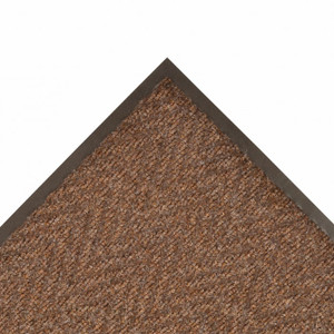 NOTRAX Low Profile Light Weight Chevron Floor Runner 4X8 Brown - 105S0048BR