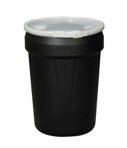EAGLE 30 Gallon, Plastic Lever-Lock, Lab Pack Open Head Plastic Barrel Drum with 1x2" and 1x3/4" Bung Holes, Black - 1601BLKBG EAGLE 30 Gallon, Plastic Lever-Lock, Lab Pack Open Head Plastic Barrel Drum with 1x2" and 1x3/4" Bung Holes, Black - 1601BLKBG