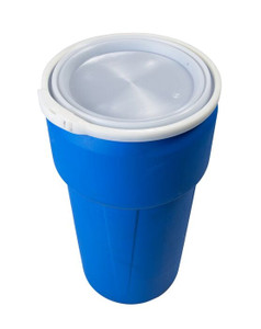 EAGLE 20 Gallon, Plastic Lever-Lock, Lab Pack Open Head Plastic Barrel Drum, Blue - 1623B EAGLE 20 Gallon, Plastic Lever-Lock, Lab Pack Open Head Plastic Barrel Drum, Blue - 1623B