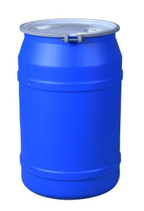 EAGLE 55 Gallon, Metal Bolt Ring, Lab Pack Open Head Plastic Barrel Drum with 2x2" Bung Holes, Blue - 1656MBBRBG2 EAGLE 55 Gallon, Metal Bolt Ring, Lab Pack Open Head Plastic Barrel Drum with 2x2" Bung Holes, Blue - 1656MBBRBG2