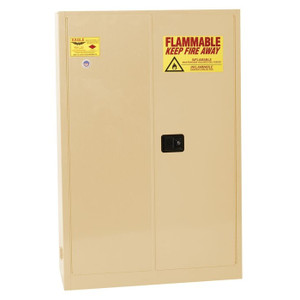 EAGLE 45 Gallon, 2 Shelves, 2 Door, Manual Close, Flammable Liquid Cabinet, Beige - 1947XBEI