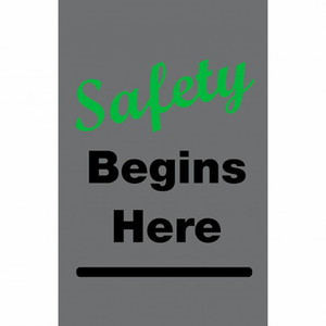 NOTRAX Safety Message Floor Mats for Business  3X5 - 194SSH35BL