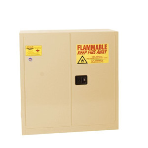 EAGLE 30 Gallon, 1 Shelf, 2 Door, Self Close, Flammable Liquid Cabinet, Beige - 3010XBEI EAGLE 30 Gallon, 1 Shelf, 2 Door, Self Close, Flammable Liquid Cabinet, Beige - 3010XBEI