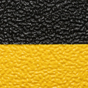 NOTRAX Anti-Fatigue Mat Pebble Step Sof-Tred™ Dyna-Shield®  3/8" 2X6 Black/Yellow - 415S0026BY