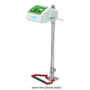 JUSTRITE Pedestal Mount, Closed ABS Bowl, Hughes Eye/Face Wash, Galvanized Pipe - 45GP JUSTRITE Pedestal Mount, Closed ABS Bowl, Hughes Eye/Face Wash, Galvanized Pipe - 45GP