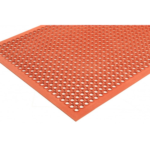 NOTRAX Durable Red Drainage Anti-Fatigue Mat Sanitop®  3X3 RED - 562S0033RD