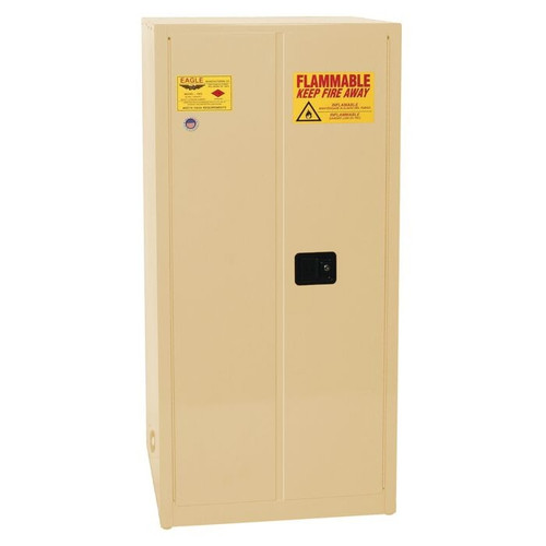 EAGLE 60 Gallon, 2 Shelves, 2 Door, Self Close, Flammable Liquid Cabinet, Beige - 6010XBEI