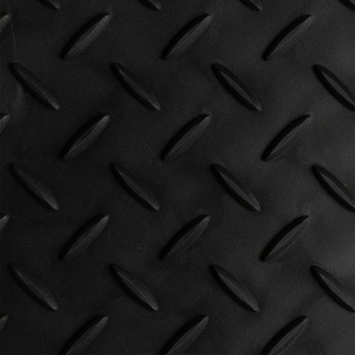 NOTRAX Solid Interlocking Rubber Mat Diamond Flex-Lok 42X72 Black - 621S4272BL