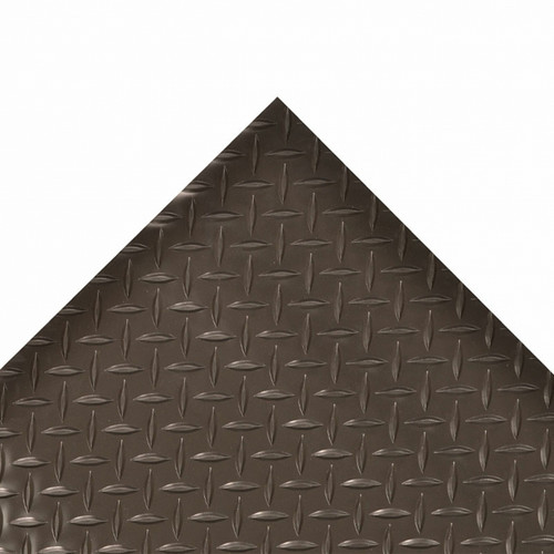 JUSTRITE MAT,737 DIAMOND PLATE 4' BLACK