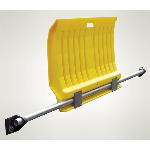 EAGLE 35" W, Fixed Plastic Dock Plate, 4" Height Difference, Yellow - 1796