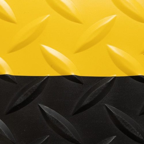 NOTRAX Anti-Fatigue Mat Dura Trax® Grande™ 4X75 Black/Yellow - 990R4875YB