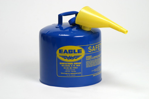 Metal - Blue w/F-15 Funnel - 2 Gal.