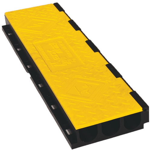 CHECKERS Center Section for 3-Channel Yellow Jacket® AMS® Modular Accessibility System, ADA Cable Protector for 2.25" Lines - YJ3-225AMSCTRYB