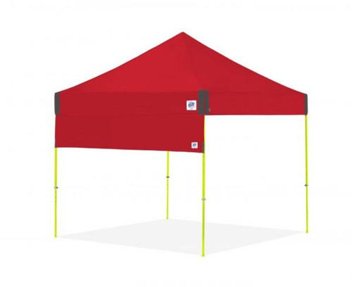 E-Z UP 10' Halfwall, Straight Leg, Red