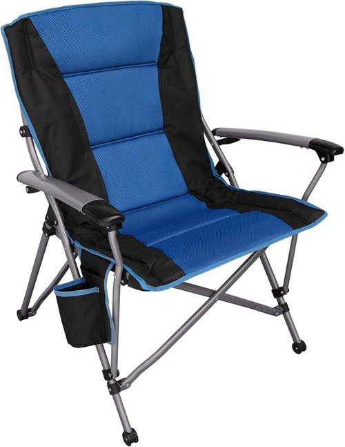 E-Z UP AllSport Outdoor Folding Chair, Blue/Black