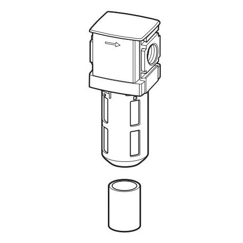 ALLEGRO 6 Micron Filter Regulator w/ Manual Drain (HP)