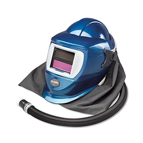 ALLEGRO Deluxe SAR Shield & Welding Helmet w/ High Pressure Personal Cooler (Hansen Fitting), ADF Lens