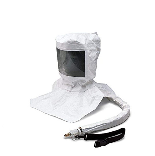 ALLEGRO Maintenance Free Tyvek Hood CF SAR Assembly w/ Suspension and LP Flow Adapter w/ OBAC Fitting