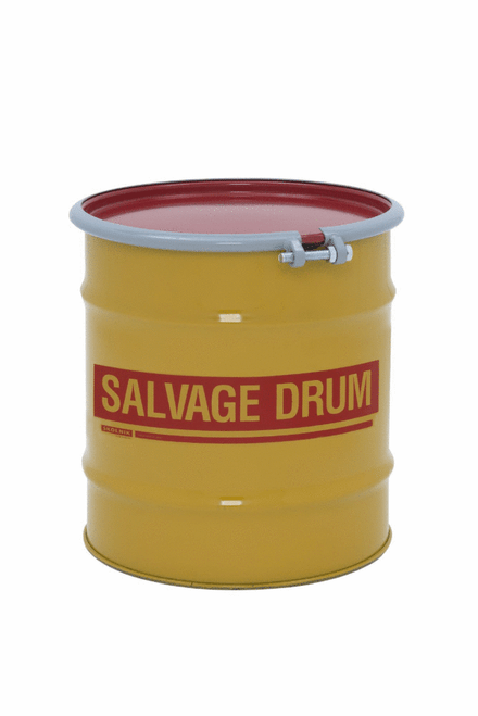 20 Gallon Open Head Salvage Drum With Bolt Ring Closure